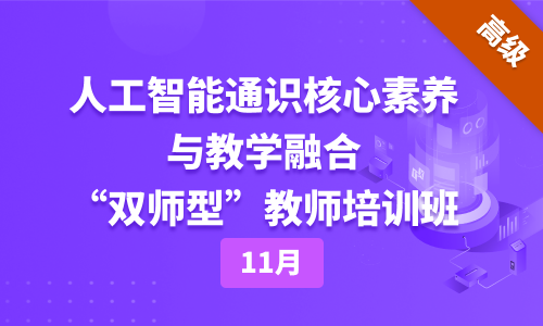 2025年11|人工智能通识核心素养与 教学融合“双师型”教师培训班